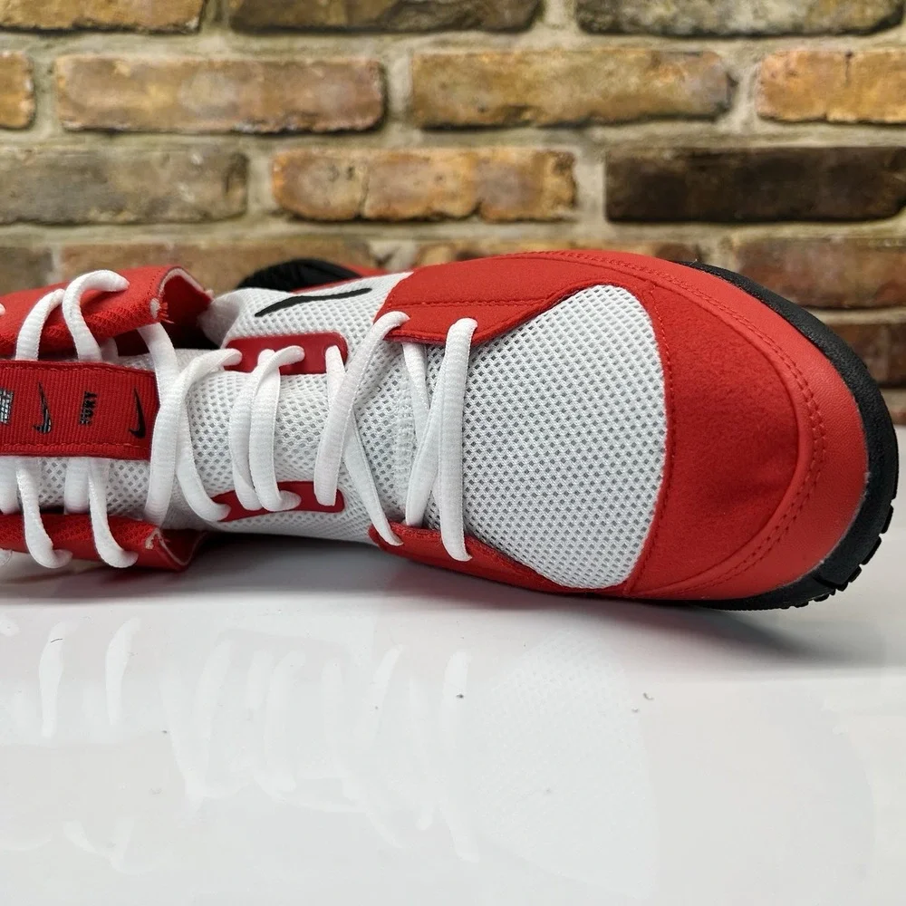 Nike Fury Wrestling MMA Mens Size 10.5 Shoes University Red White Black